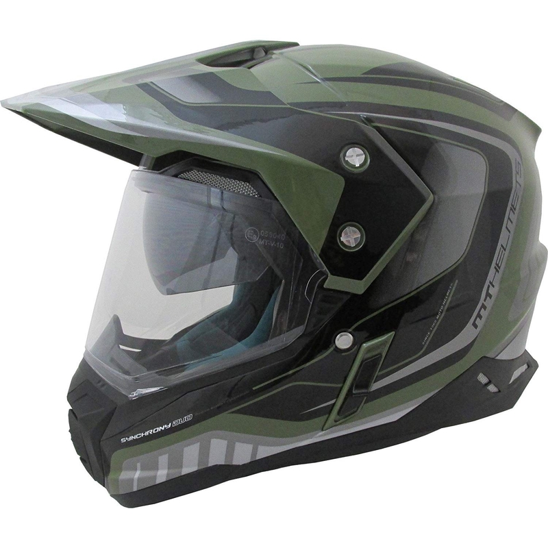 Enduro čelada MT Synchrony Duosport SV Tourer zeleno-črna mat