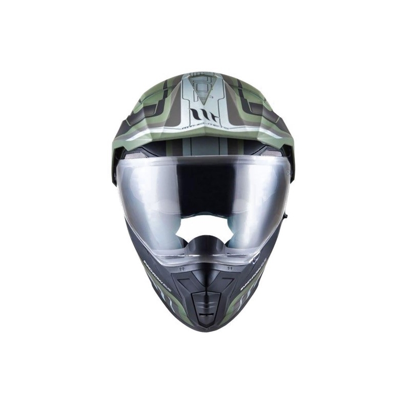 Enduro čelada MT Synchrony Duosport SV Tourer zeleno-črna mat