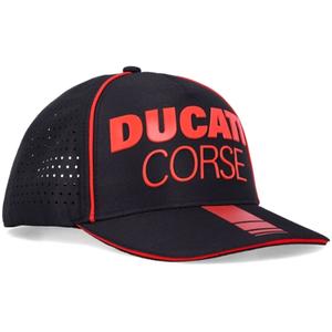 Ducati Laser Performance Midvisor Cap črno-rdeča