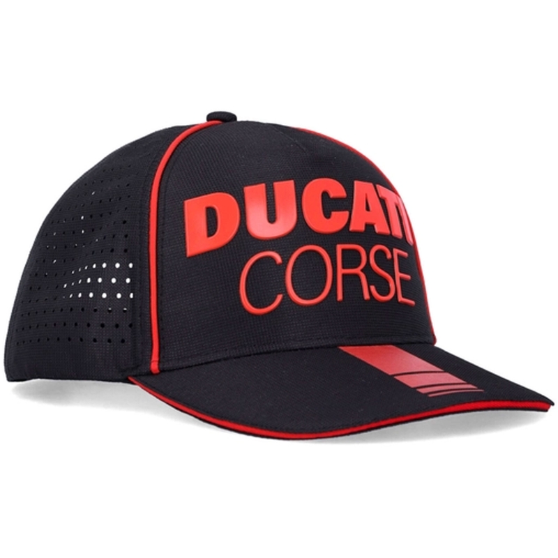 Ducati Laser Performance Midvisor Cap črno-rdeča