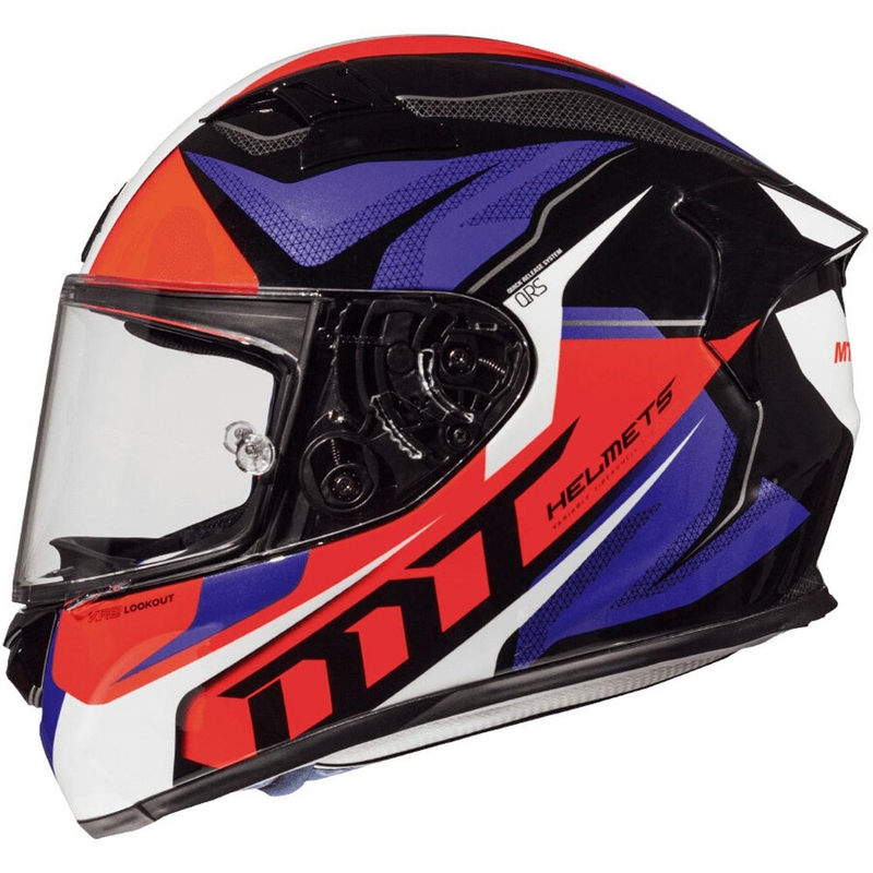 MT Kre Lookout Blue-Black-Fluo Red Integral Motoristična čelada razprodaja