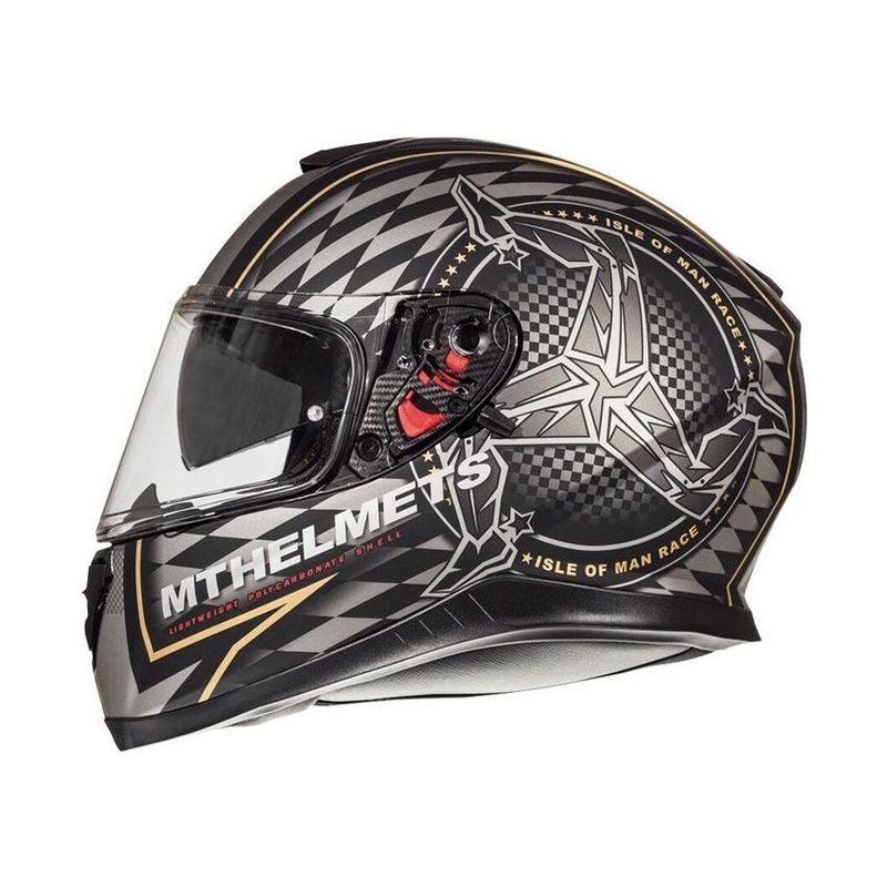 MT Thunder 3 SV isle of man integralna motoristična čelada - razred II
