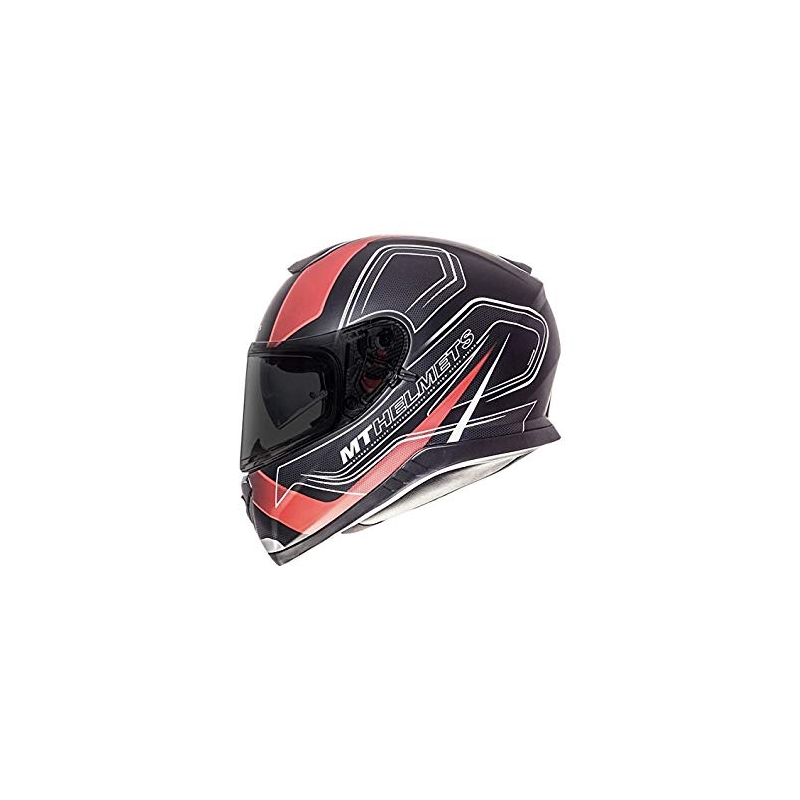 MT Thunder 3 SV Trace integralna motoristična čelada črna mat-rdeča
