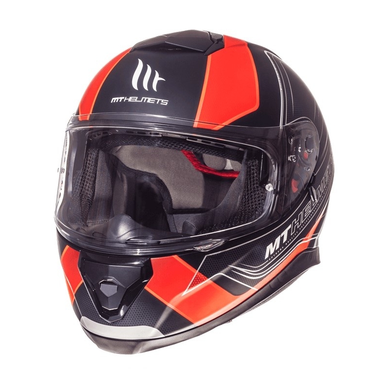 MT Thunder 3 SV Trace Integrirana motoristična čelada črna mat-fluo oranžna razprodaja