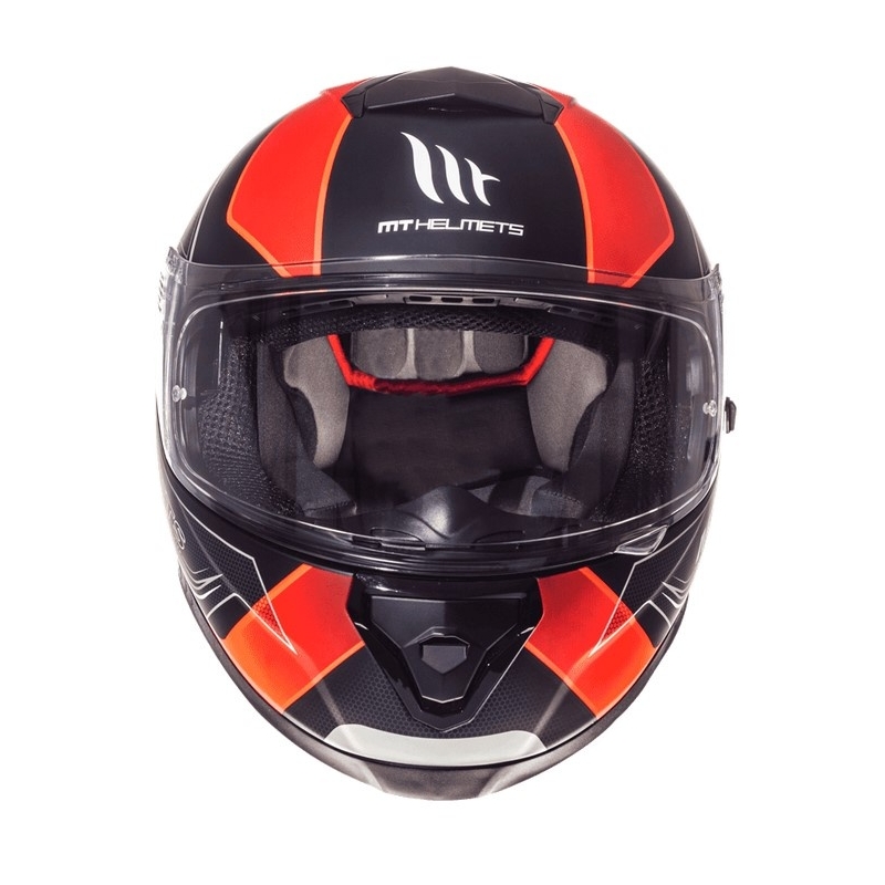 MT Thunder 3 SV Trace Integrirana motoristična čelada črna mat-fluo oranžna razprodaja