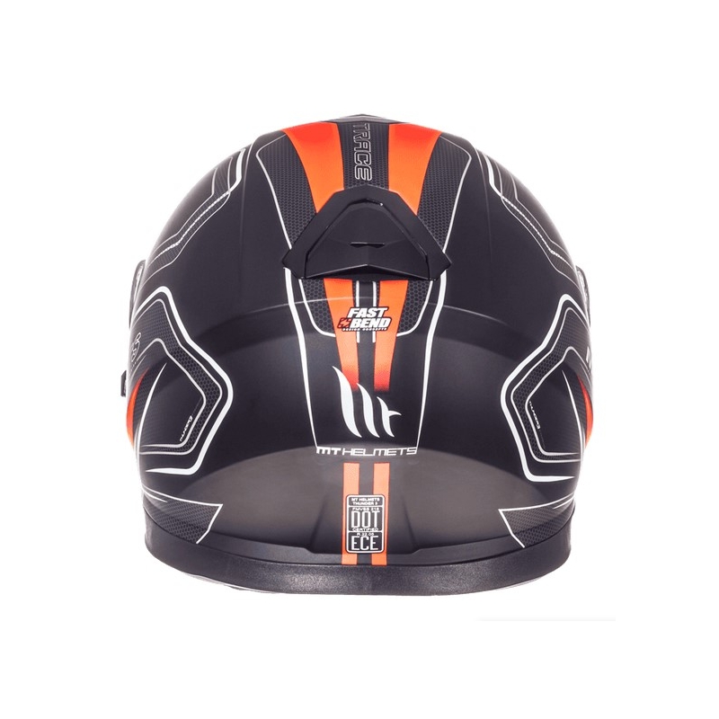 MT Thunder 3 SV Trace Integrirana motoristična čelada črna mat-fluo oranžna razprodaja