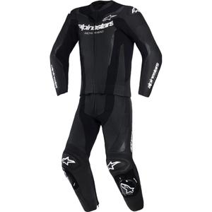 Dvodelni usnjen kombinezon Alpinestars GP Force V2 črno-bel