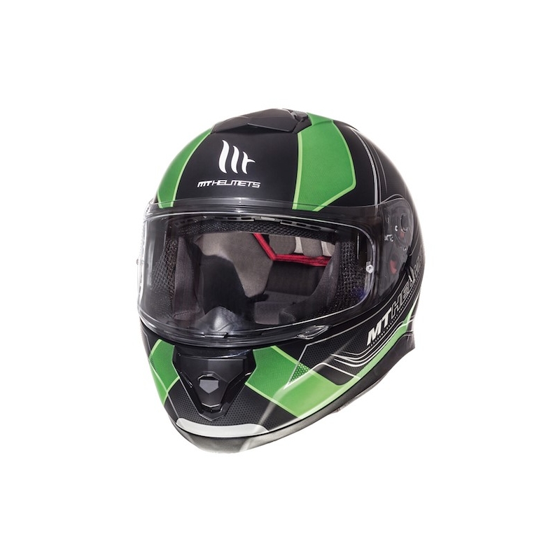 MT Thunder 3 SV Trace Integrirana motoristična čelada Black Matte Fluo Green razprodaja