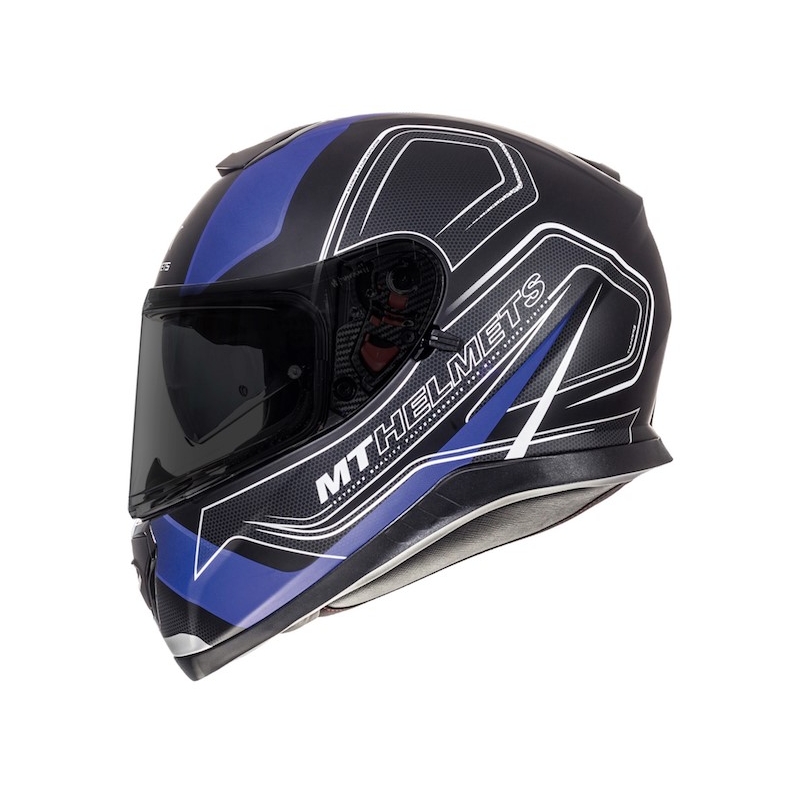 MT Thunder 3 SV Trace integralna motoristična čelada črna mat-modra