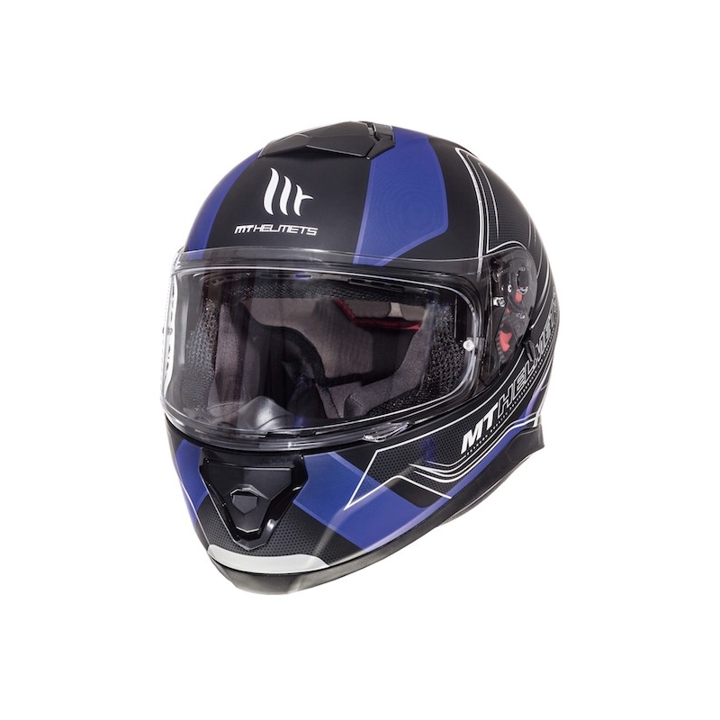 MT Thunder 3 SV Trace integralna motoristična čelada črna mat-modra