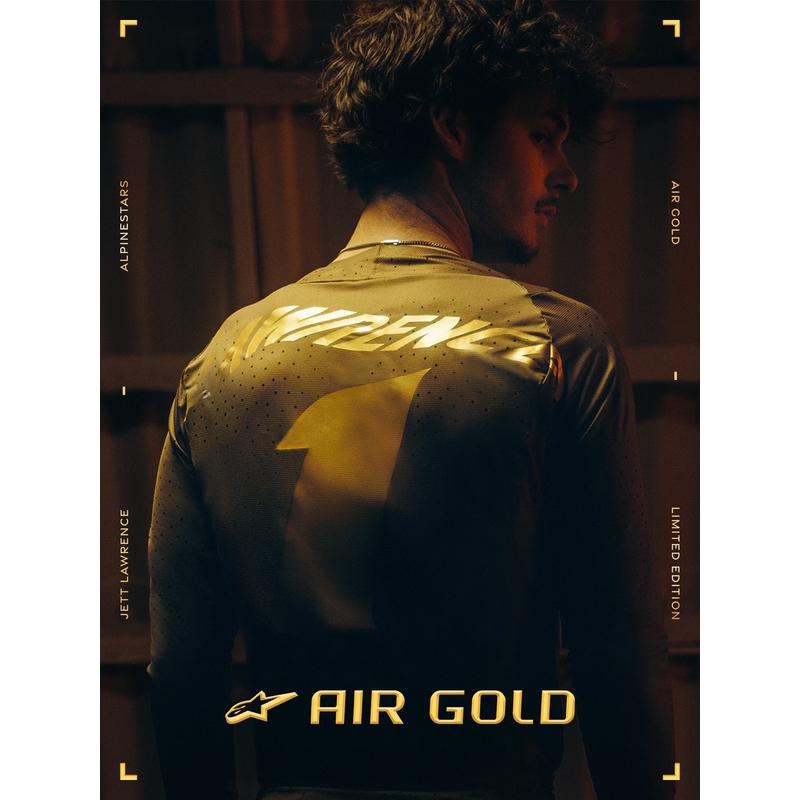Moto škornji Alpinestars TECH 10 Limited Edition AIR GOLD rjavo-zlati