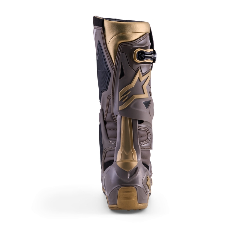 Moto škornji Alpinestars TECH 10 Limited Edition AIR GOLD rjavo-zlati