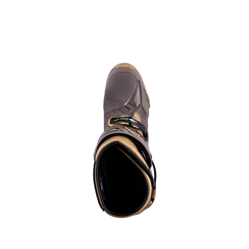 Moto škornji Alpinestars TECH 10 Limited Edition AIR GOLD rjavo-zlati