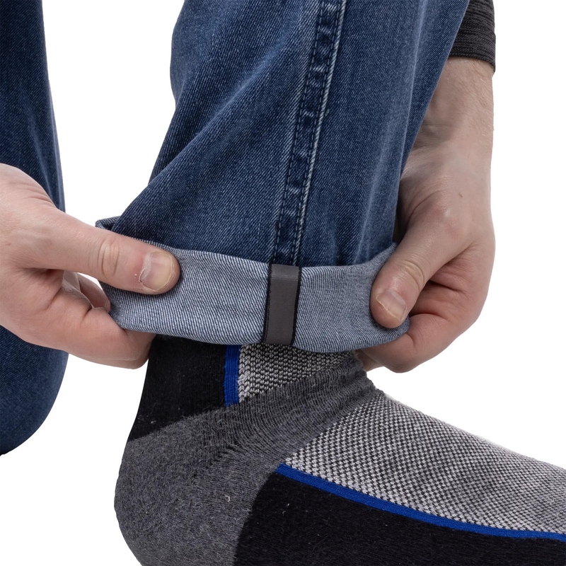 Oxford Original Approved Tailor AA motoristične kavbojke svetlo modre barve