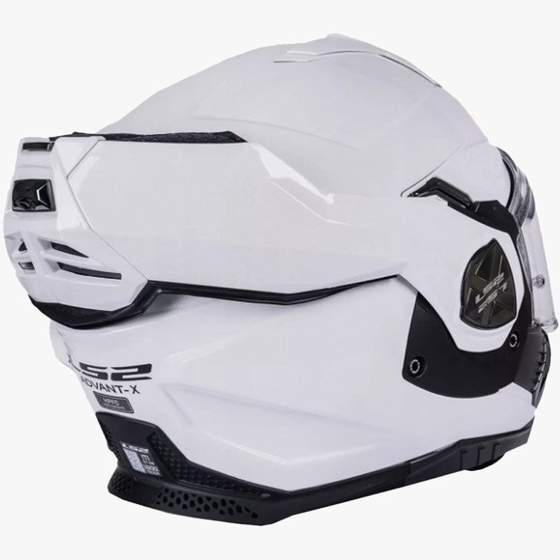LS2 FF901 Advant X Solid White zložljiva motoristična čelada