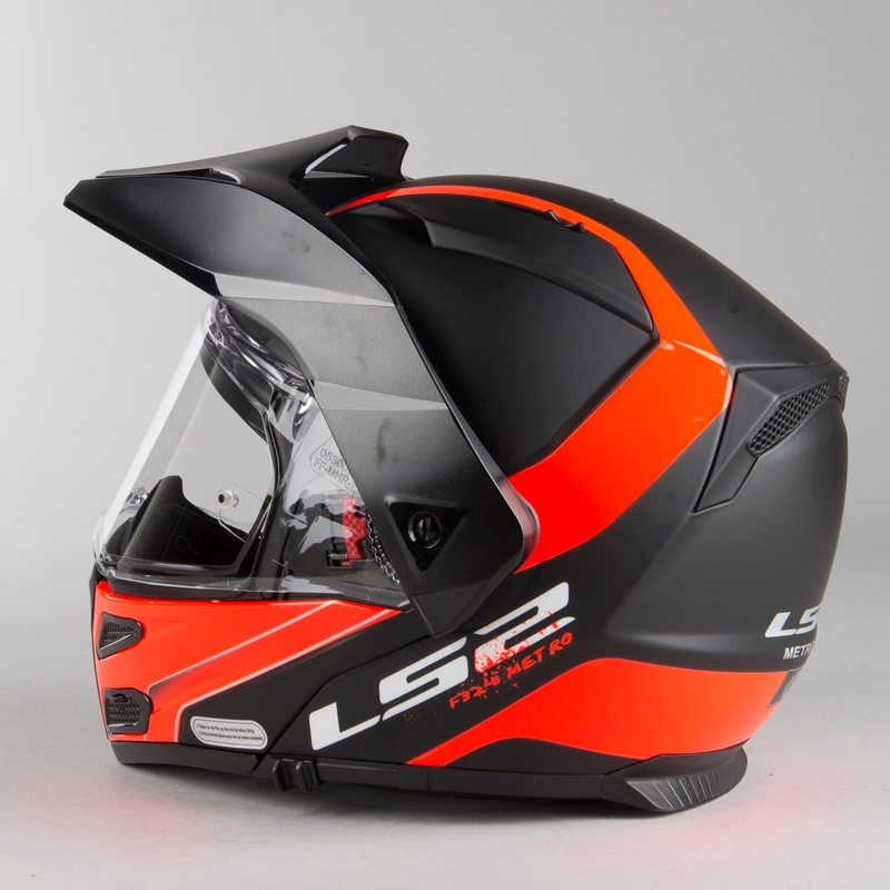 LS2 FF324 Metro EVO Rapid čelada črno-oranžna razprodaja