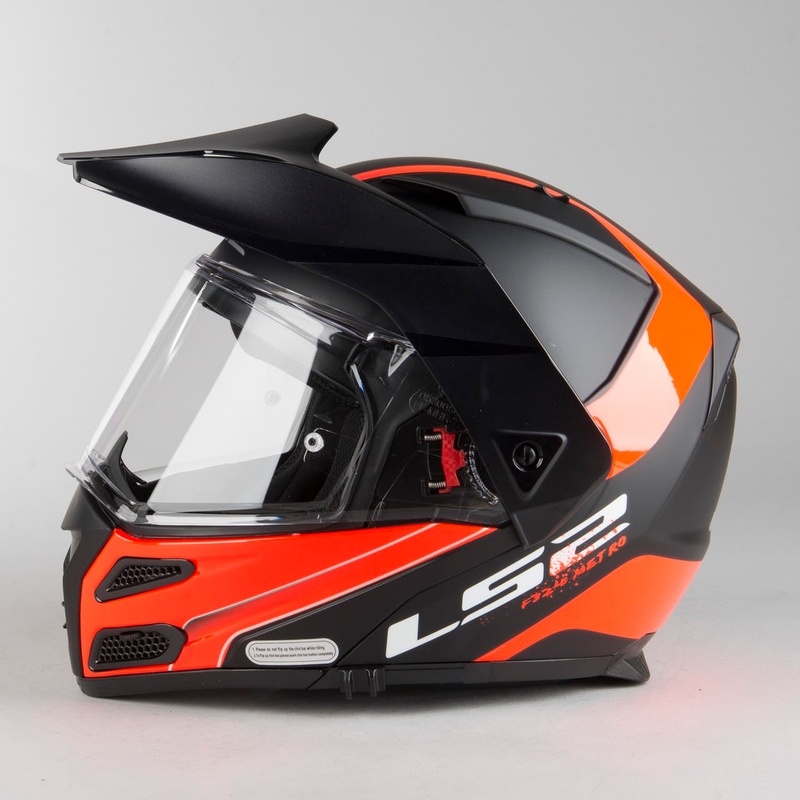 LS2 FF324 Metro EVO Rapid čelada črno-oranžna razprodaja