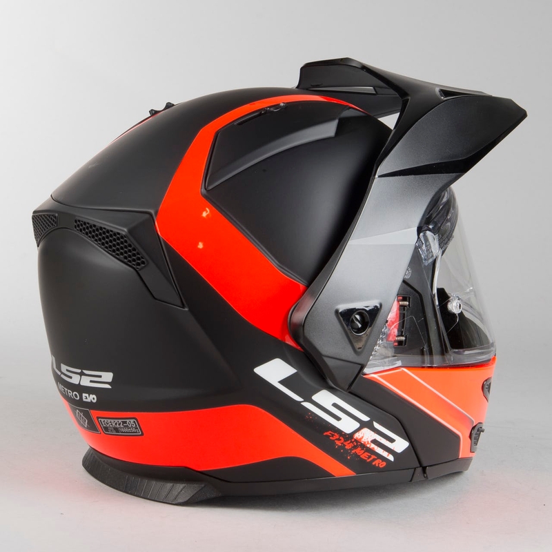 LS2 FF324 Metro EVO Rapid čelada črno-oranžna razprodaja