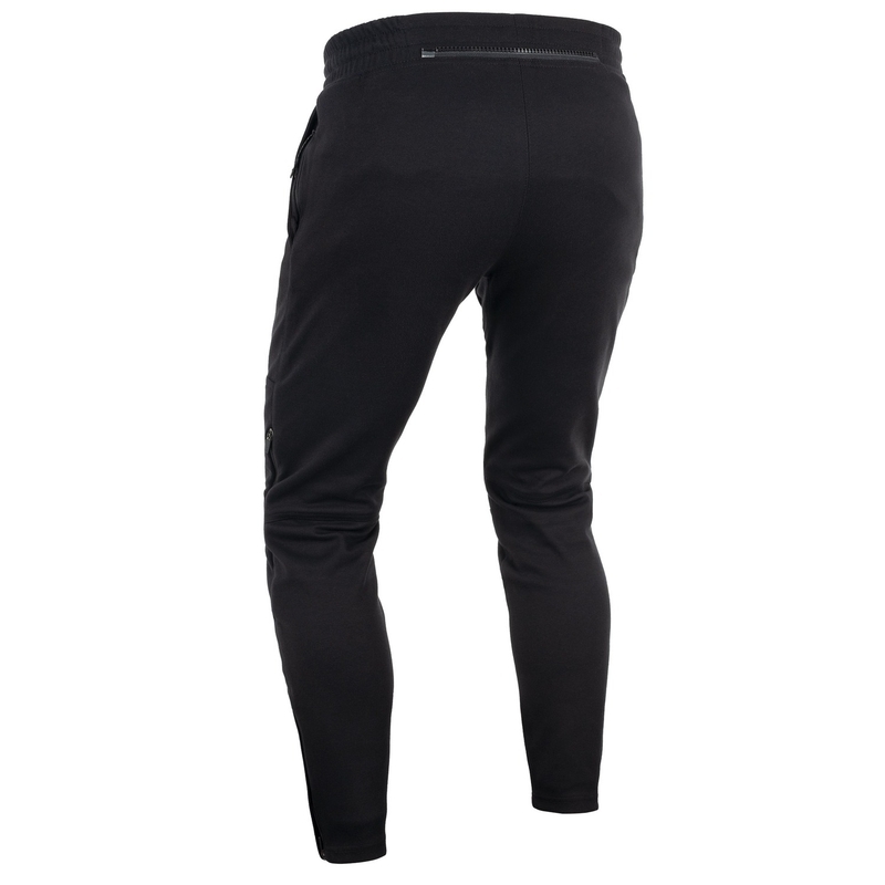 Črne motoristične skrajšane hlače Oxford Armourlite AA Joggers