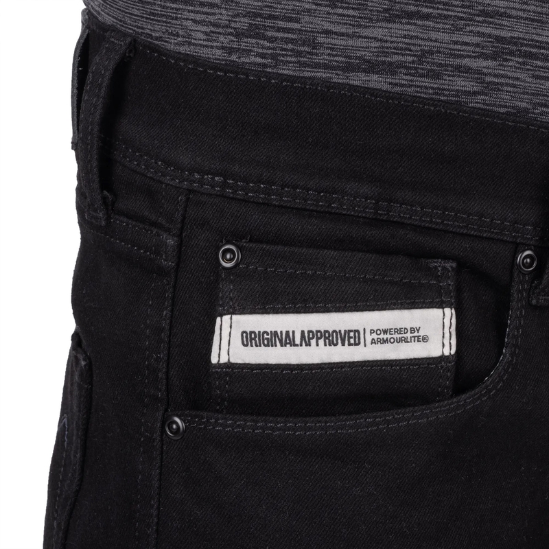 Moto kavbojke Oxford Original Approved Tailor AA črne barve