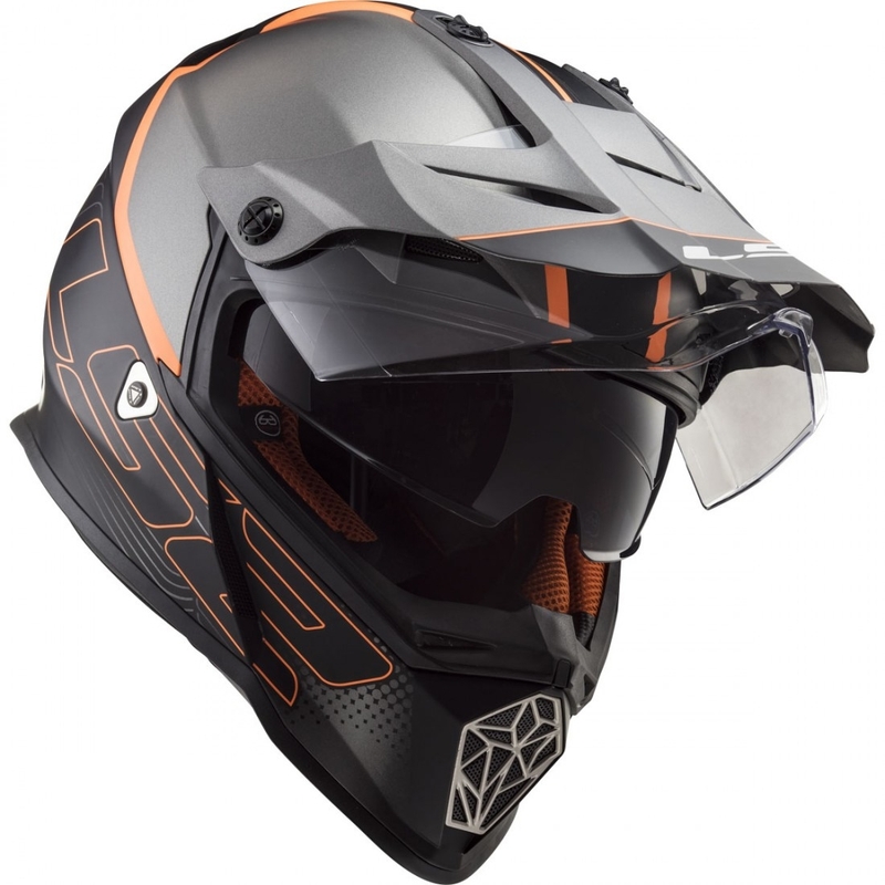 Enduro čelada LS2 MX436 Pioneer Element črna mat razprodaja