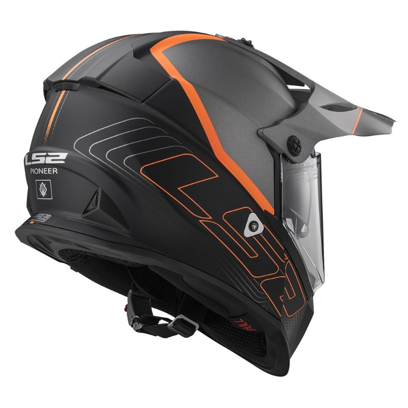 Enduro čelada LS2 MX436 Pioneer Element črna mat razprodaja