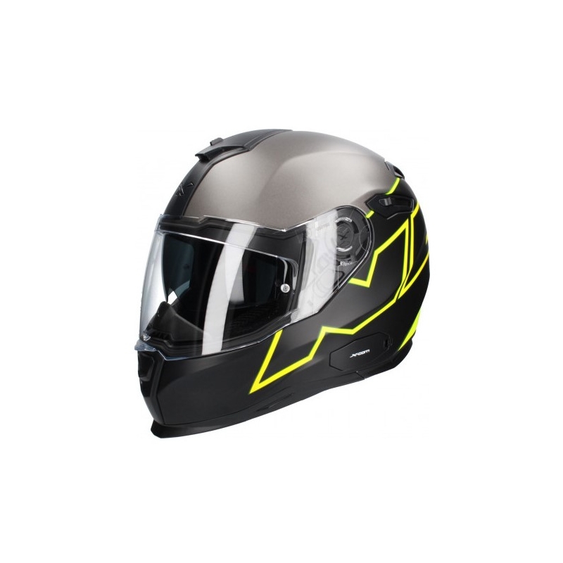 Motoristična čelada Nexx SX 100 Orion black-fluo yellow razprodaja