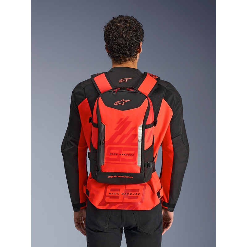 Nahrbtnik Alpinestars AMP-3 MM93 rdeč fluo-rdeč-črn 17 l