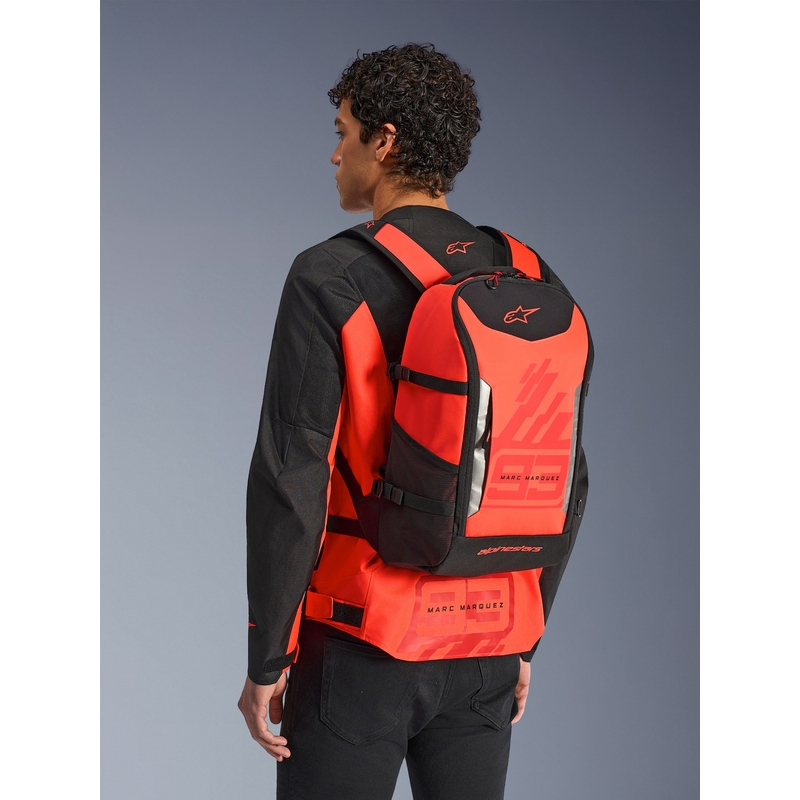 Nahrbtnik Alpinestars AMP-3 MM93 rdeč fluo-rdeč-črn 17 l