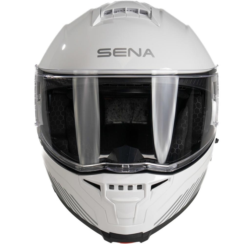 Motoristična čelada z vzmetmi SENA Specter bela