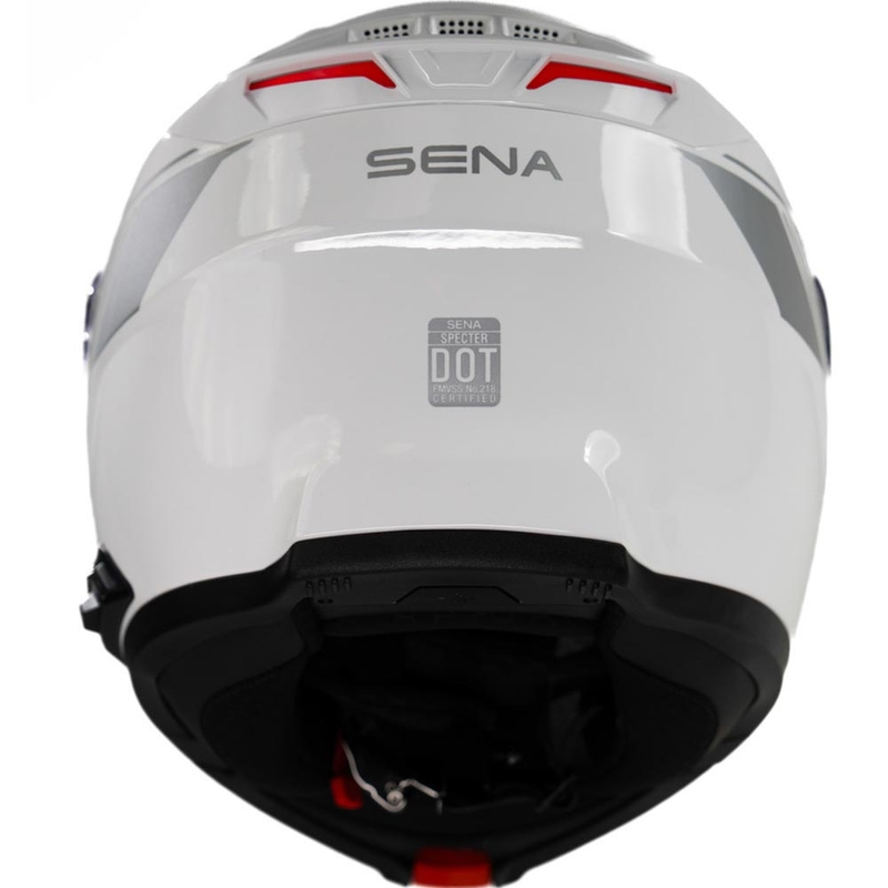 Motoristična čelada z vzmetmi SENA Specter bela