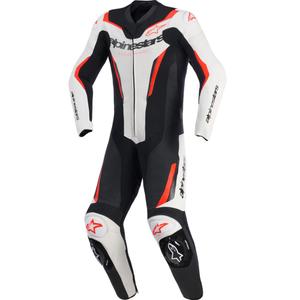 Alpinestars GP FORCE V2 enodelni motoristični kombinezon bela-črna-fluo rdeča