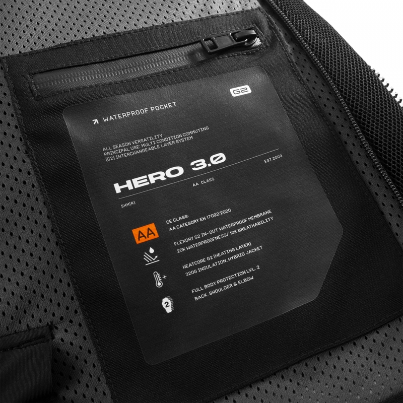 Motoristična jakna Shima Hero 3.0 sivo-črna
