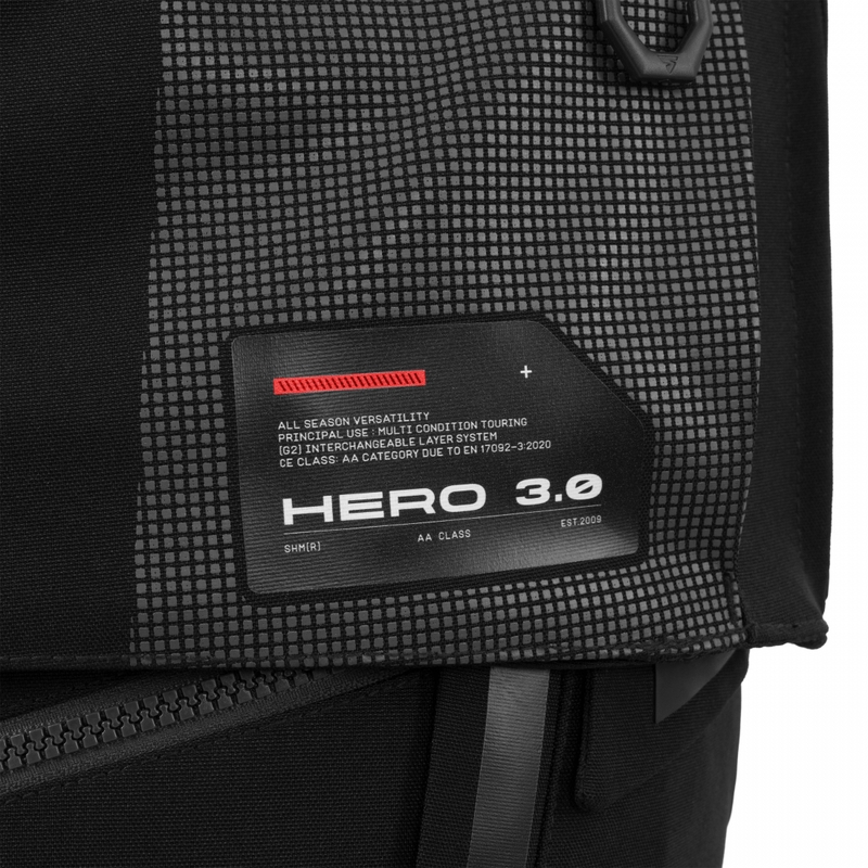 Motoristična jakna Shima Hero 3.0 sivo-rdeča