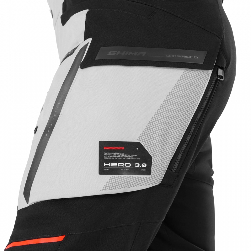 Moto hlače Shima Hero 3.0 sivo-modre