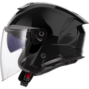 Odprta motoristična čelada LS2 OF618 Verso II, sijajno črna