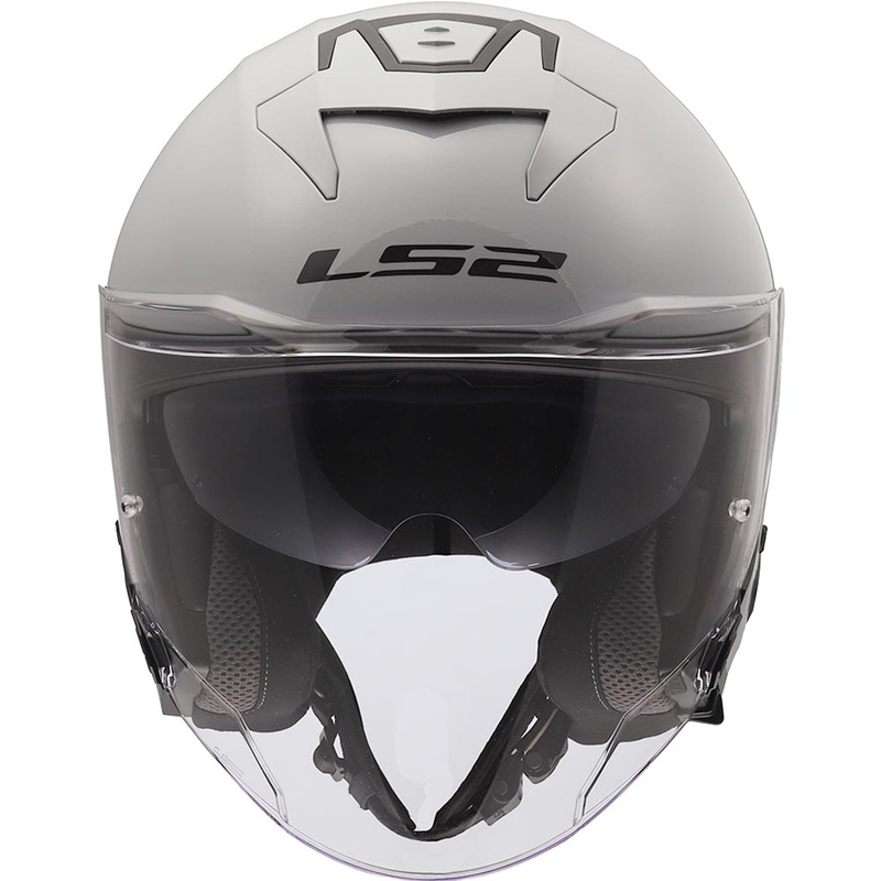 Odprta motoristična čelada LS2 OF618 Verso II Solid nardo siva
