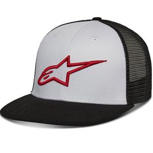 Alpinestars Corp Trucker kapa bela-črna-rdeča