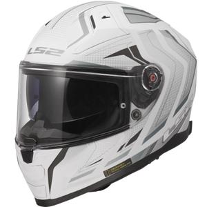 Motoristična čelada LS2 FF811 Vector II Alizer, mat bela