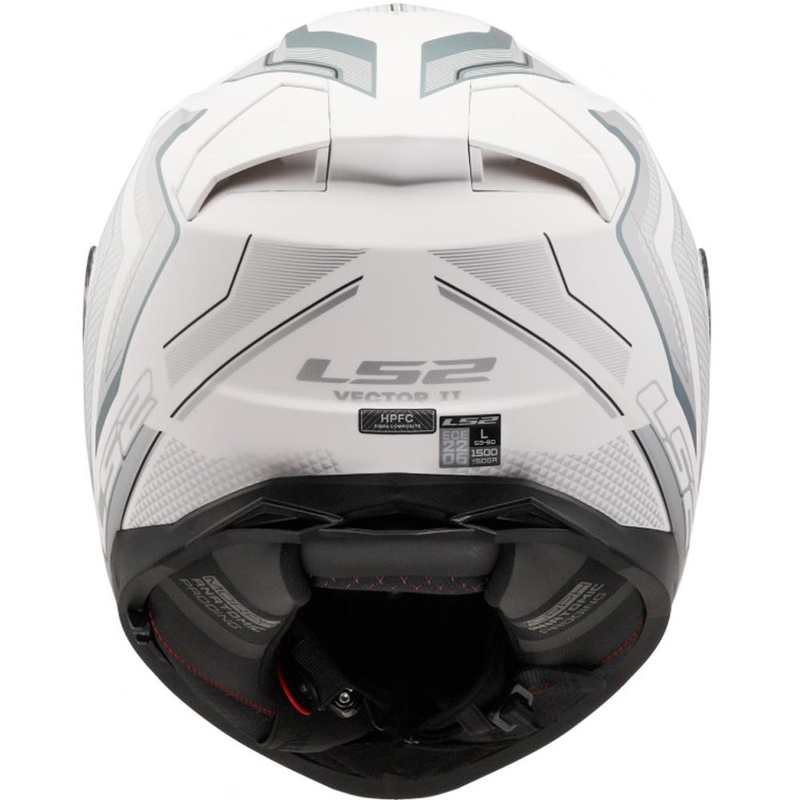 Motoristična čelada LS2 FF811 Vector II Alizer, mat bela