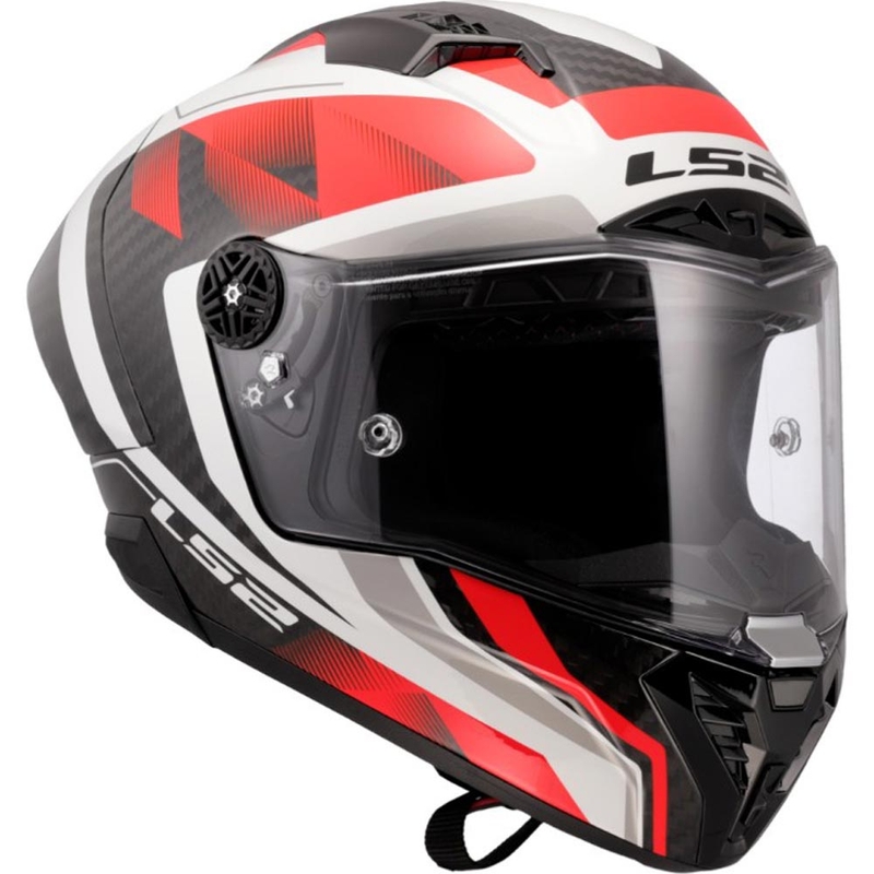 Celoobrazna motoristična čelada LS2 FF805 Thunder C GP Aero Raute belo-rdeča