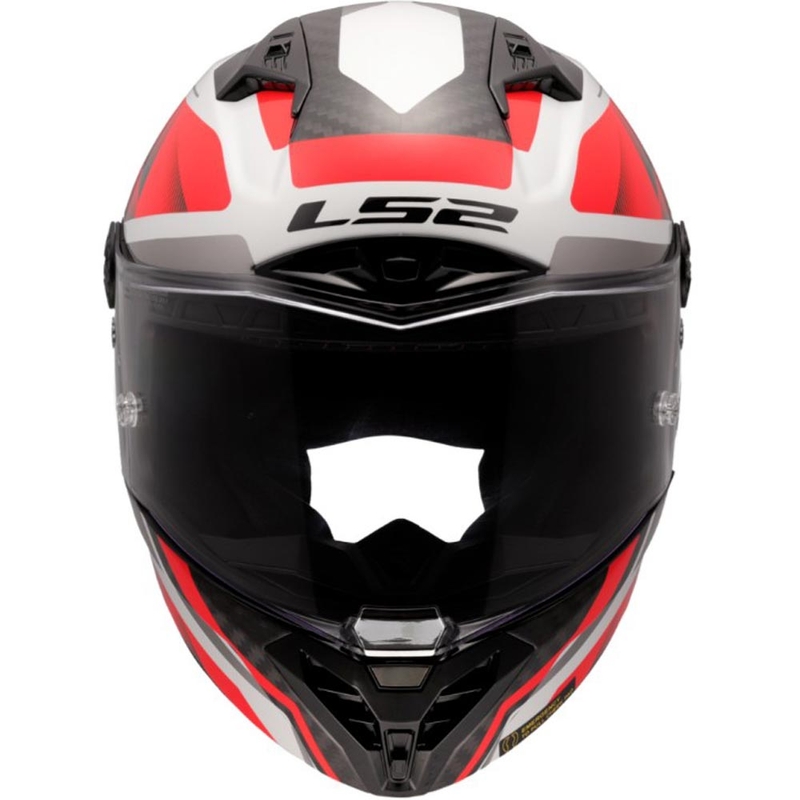 Celoobrazna motoristična čelada LS2 FF805 Thunder C GP Aero Raute belo-rdeča