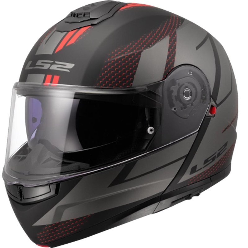 Motoristična čelada LS2 FF908 Strobe II Code črno-siva