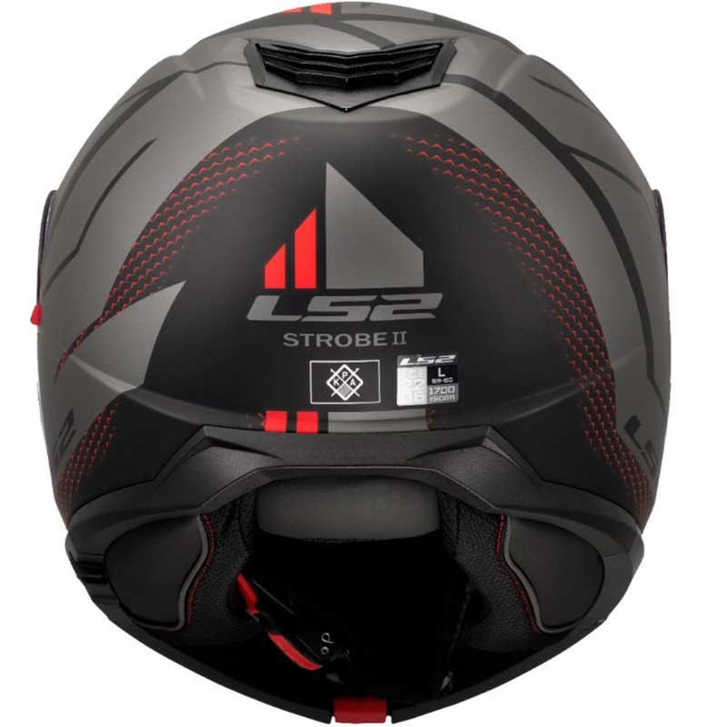 Motoristična čelada LS2 FF908 Strobe II Code črno-siva