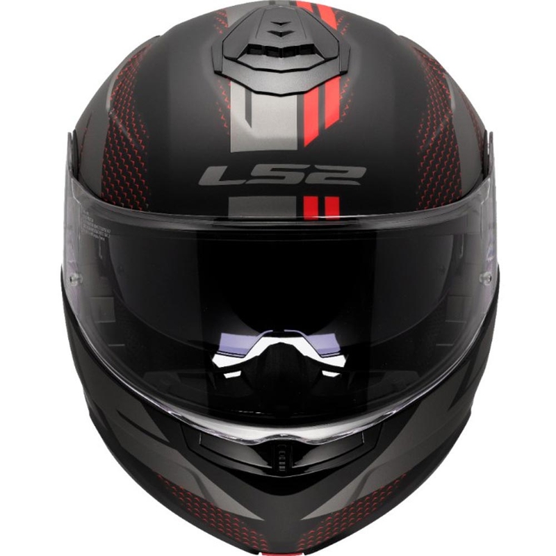 Motoristična čelada LS2 FF908 Strobe II Code črno-siva