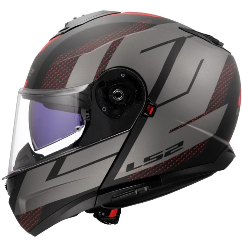 Motoristična čelada LS2 FF908 Strobe II Code črno-siva