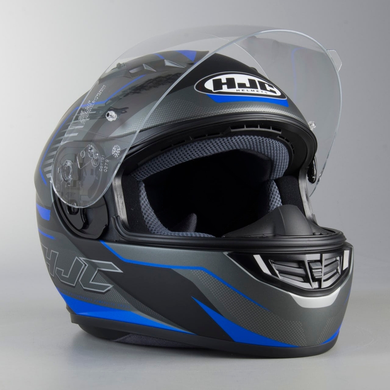 Integralna motoristična čelada HJC CS-15 Trion MC2SF sivo-modra