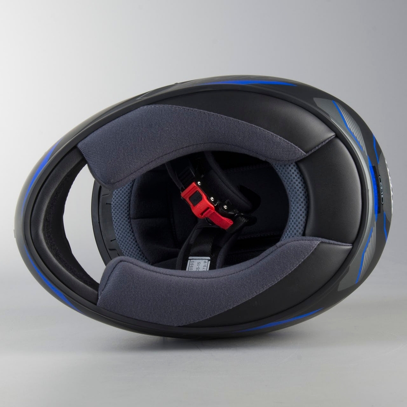 Integralna motoristična čelada HJC CS-15 Trion MC2SF sivo-modra