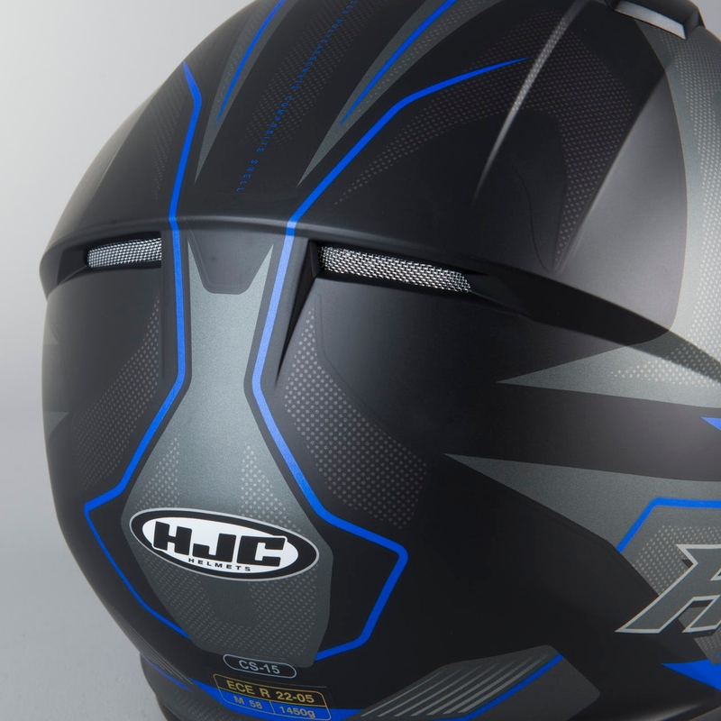 Integralna motoristična čelada HJC CS-15 Trion MC2SF sivo-modra