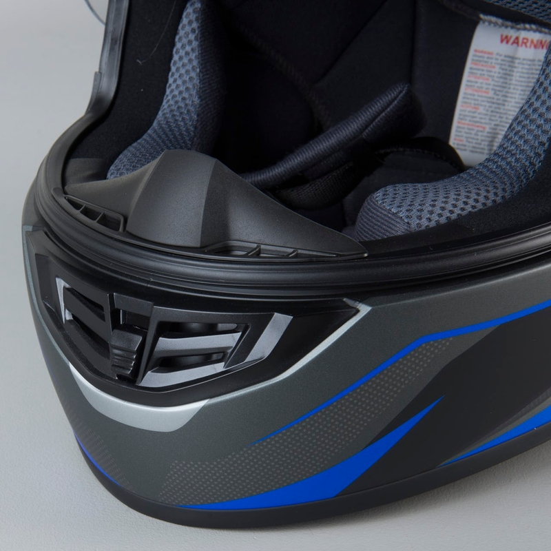 Integralna motoristična čelada HJC CS-15 Trion MC2SF sivo-modra